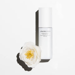Shiseido moisturizer on hand demonstrating quick absorption and comfort
