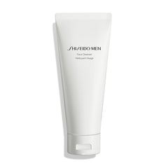 Shiseido men face cleanser front packaging showing 125 mL bottle and clear labeling benefit