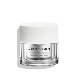 Shiseido Men Total Revitalizer Cream front packaging showing 50 mL tube and benefits