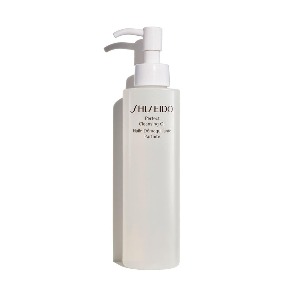Shiseido bottle front view showing label and size benefiting clear identification