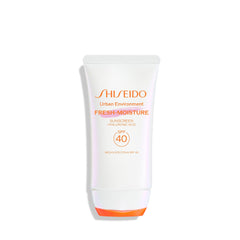 Shiseido sunscreen front packaging showing SPF and product name for protection