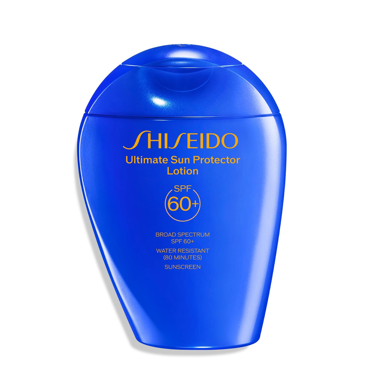 Shiseido front packaging showing clear SPF 60+ protection and bottle design