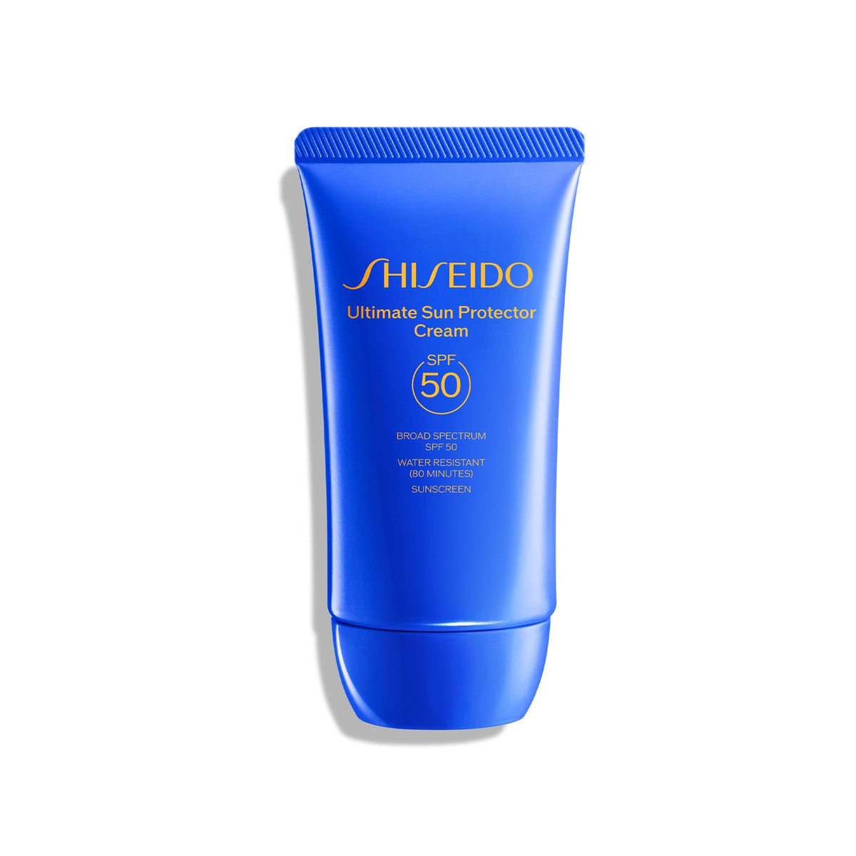 Shiseido front packaging showing SPF 50 and hydrating benefits