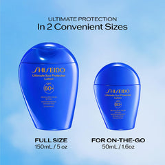 Shiseido lotion water drop test demonstrating sweat and water resilience