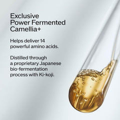 Shiseido Ultimune applied in hand illustrating smooth spreadability and priming benefit