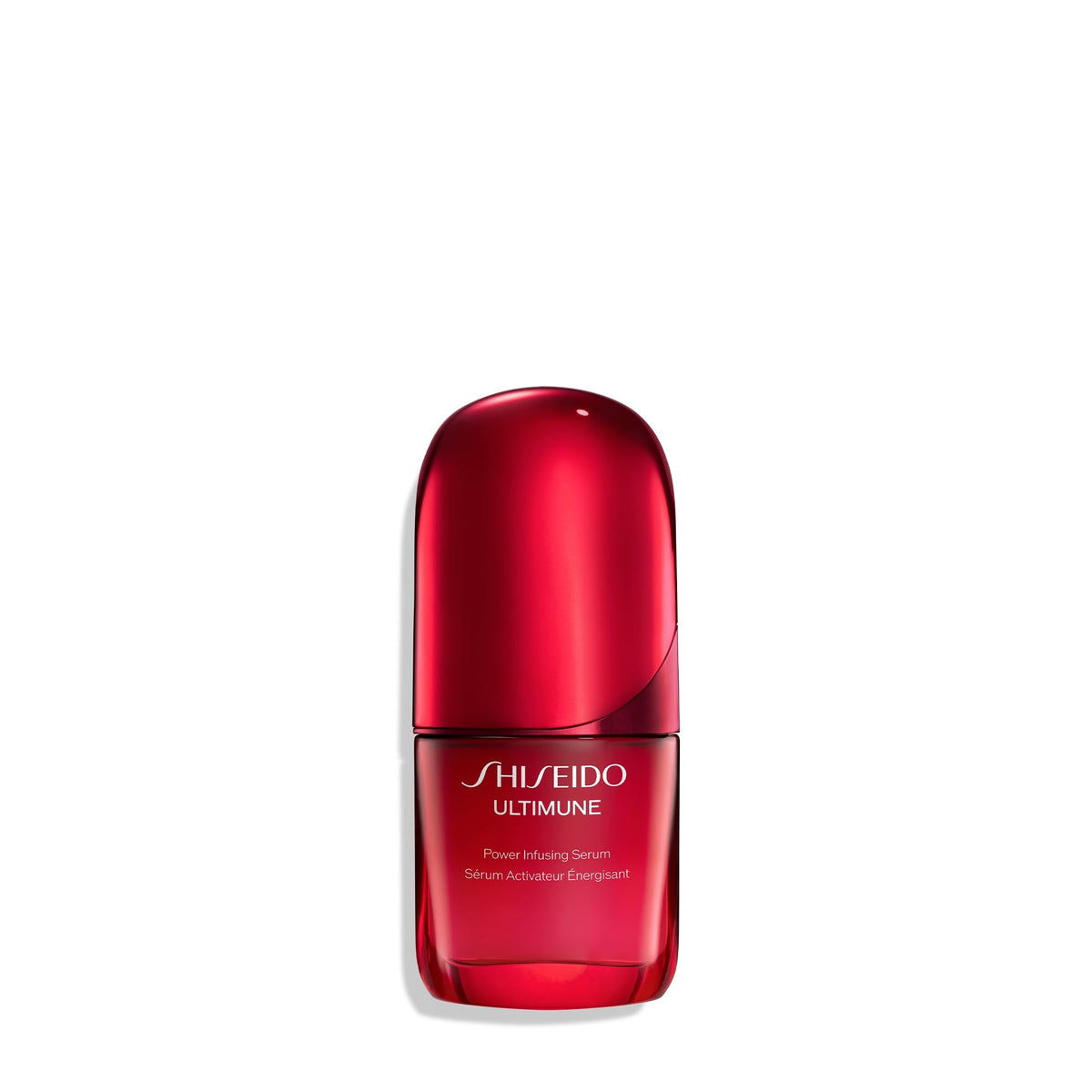 Shiseido Ultimune front bottle shows sleek packaging and daily use benefit