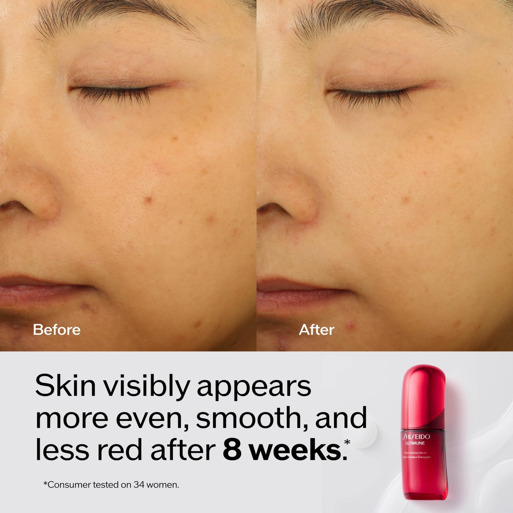Shiseido Ultimune camellia seed ingredient photo showing natural nourishment benefit