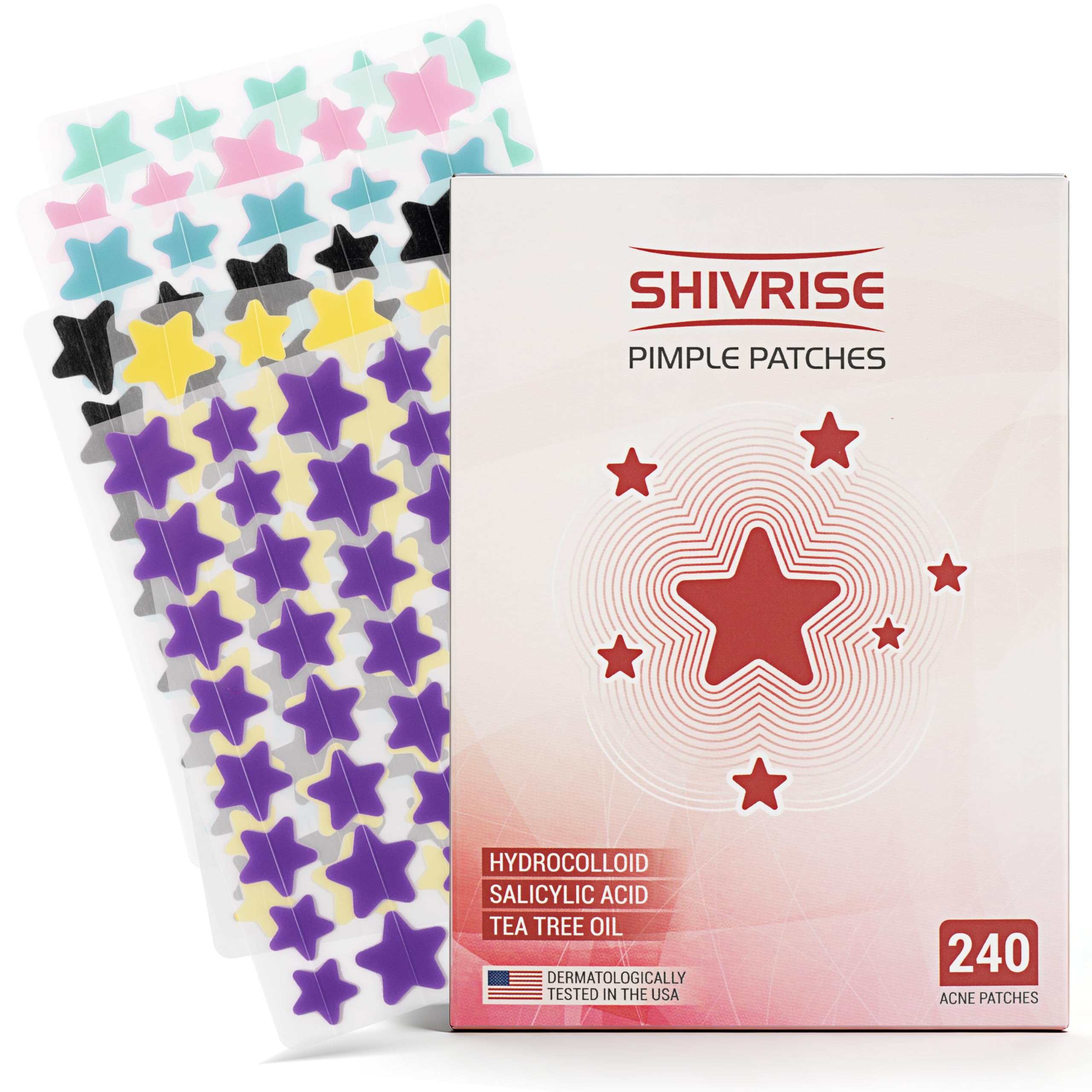 SHIVRISE hand holding patch showing scale and easy-apply benefit