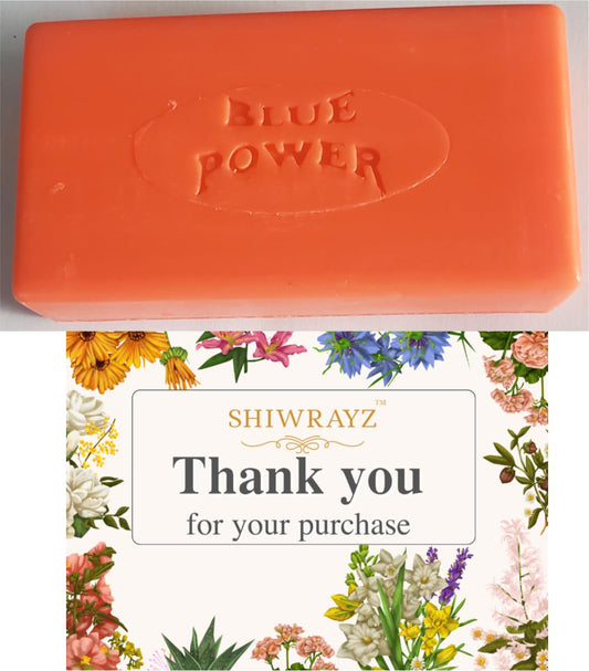 SHIWRAYZ blue power soap lather closeup showing rich foam for effective cleansing