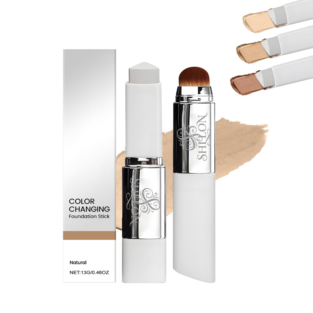 SHLLON foundation stick front packaging showing compact dual-ended design and label