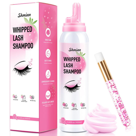 Shmian front packaging showing product and brush for salon-quality cleaning