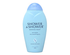 Shower To Shower front can showing Morning Fresh label and net weight benefit