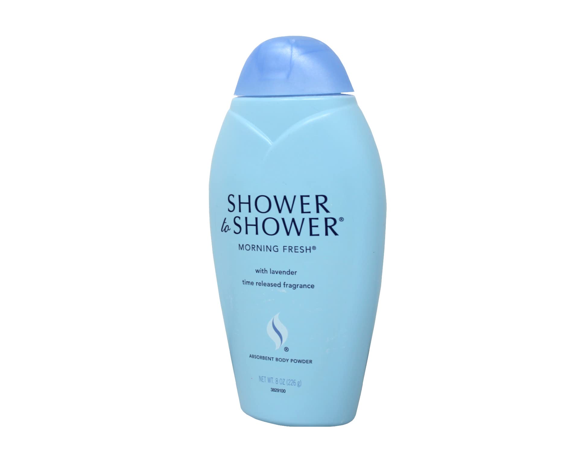 Shower To Shower fine powder texture close-up showing absorbent corn-starch benefit