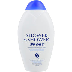 Shower To Shower front can showing label and 13 oz size benefit: clear product identity