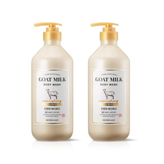 SHOWERMATE front view of two 27 oz bottles showing packaging and size benefits