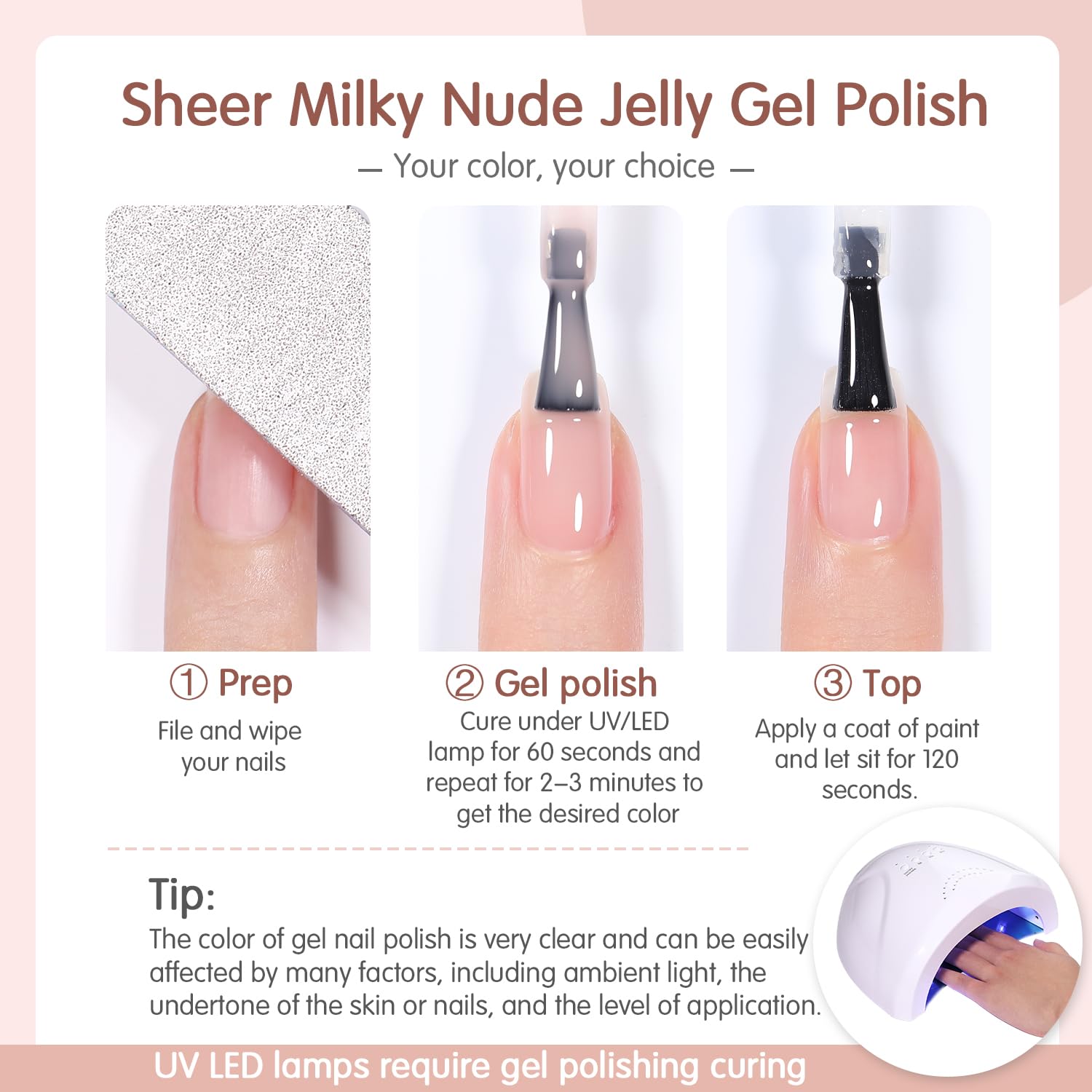 SHOYUM manicure setup on table showing at-home salon-style results benefit