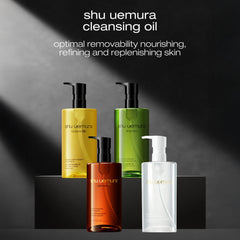 shu uemura Botanicoil pictured next to passport showing travel-size convenience and portability