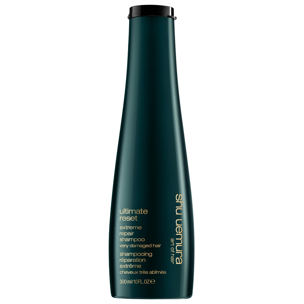 shu uemura bottle front showing sleek design and restorative promise