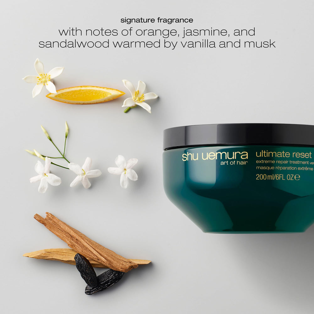 shu uemura size comparison beside hand showing jar dimensions and portion benefits