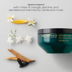 shu uemura size comparison beside hand showing jar dimensions and portion benefits