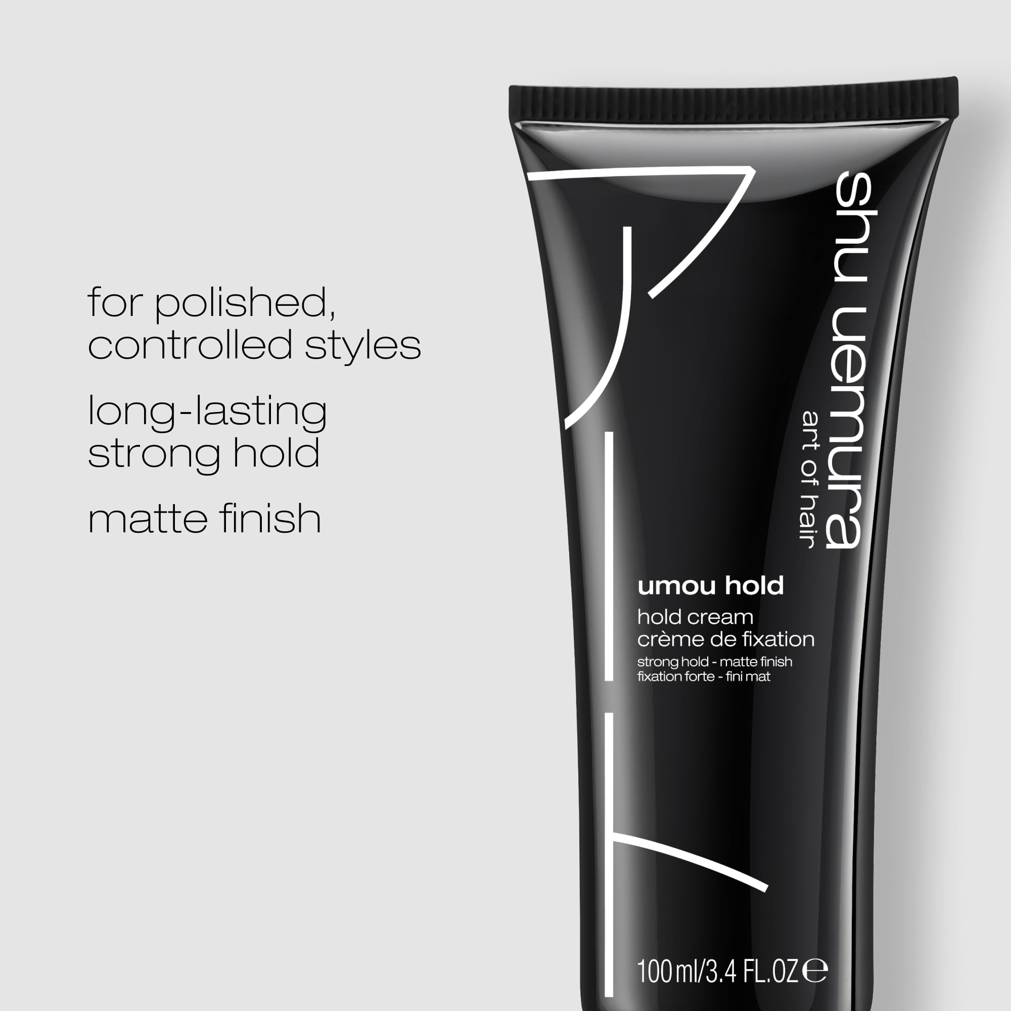 shu uemura art of hair cream texture close-up demonstrates smooth spreadability benefit