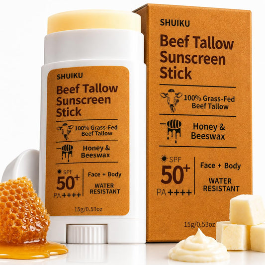 SHUIKU stick front packaging showing SPF 50 protection and compact size