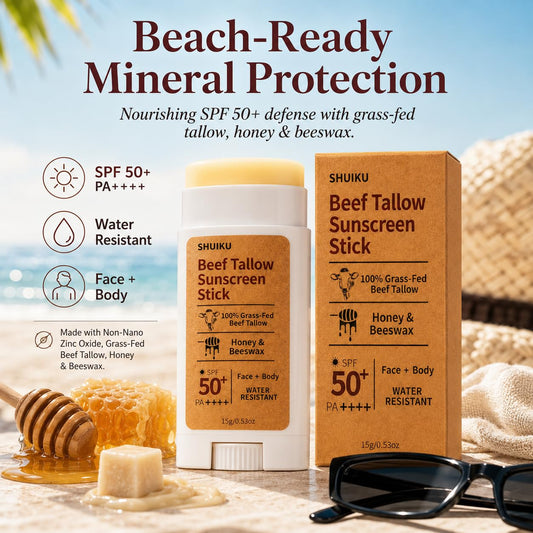 SHUIKU sunscreen stick open and ready to apply for quick coverage