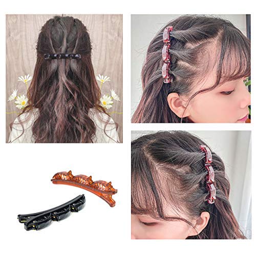 SHUNMEIL headband worn to create layered bangs for styling ease