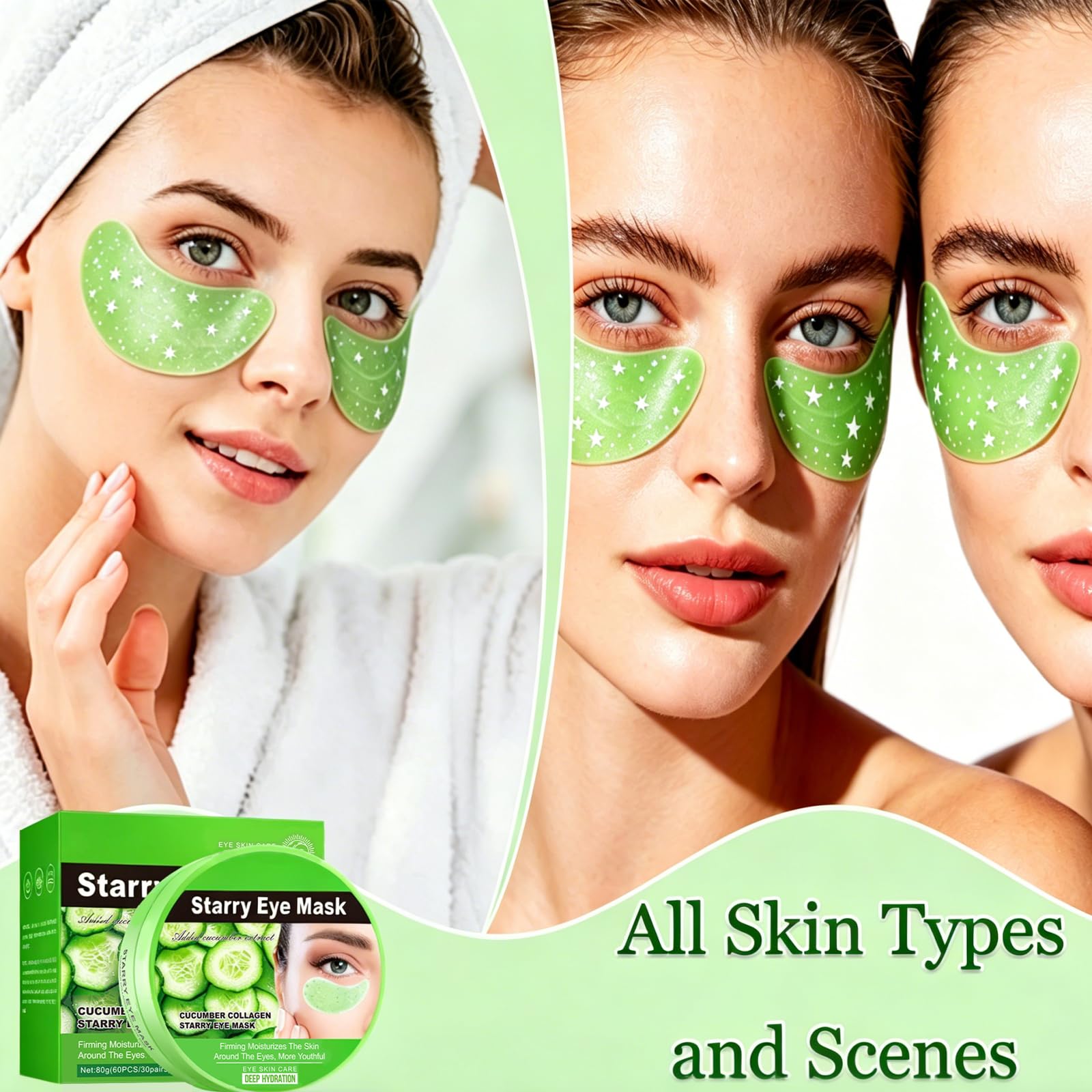 SHUNSHI label showing cucumber extract ingredient that soothes delicate skin