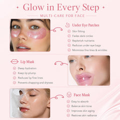 SHUNSHI lip mask close-up showing hydrogel texture and deep hydration benefit