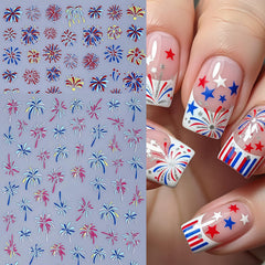 SHUXILIN eight sheets spread out showing pattern variety for multiple manicures