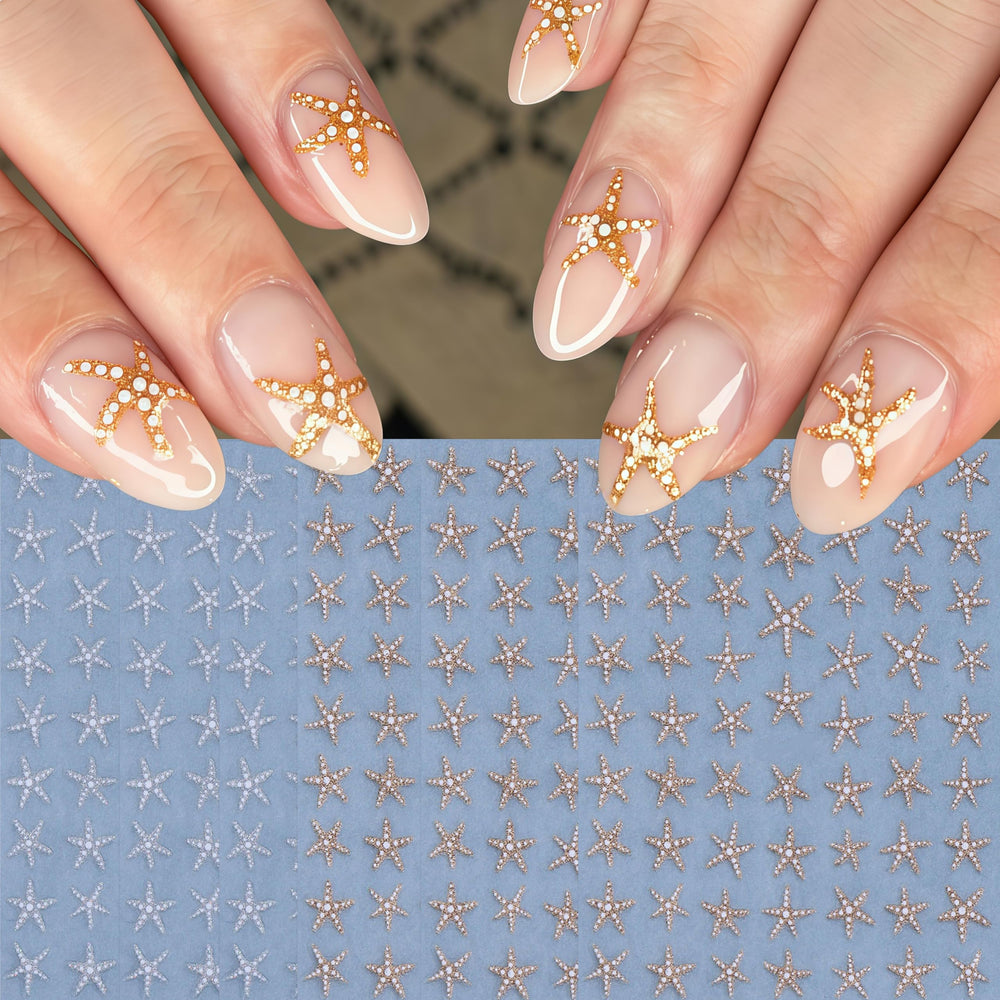 SHUXILIN sticker sheet beside a ruler showing size for accurate fitting on nails
