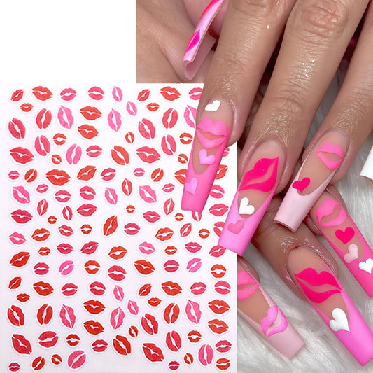SHUXILIN close-up sheet with assorted lip patterns, clear design detail for precision