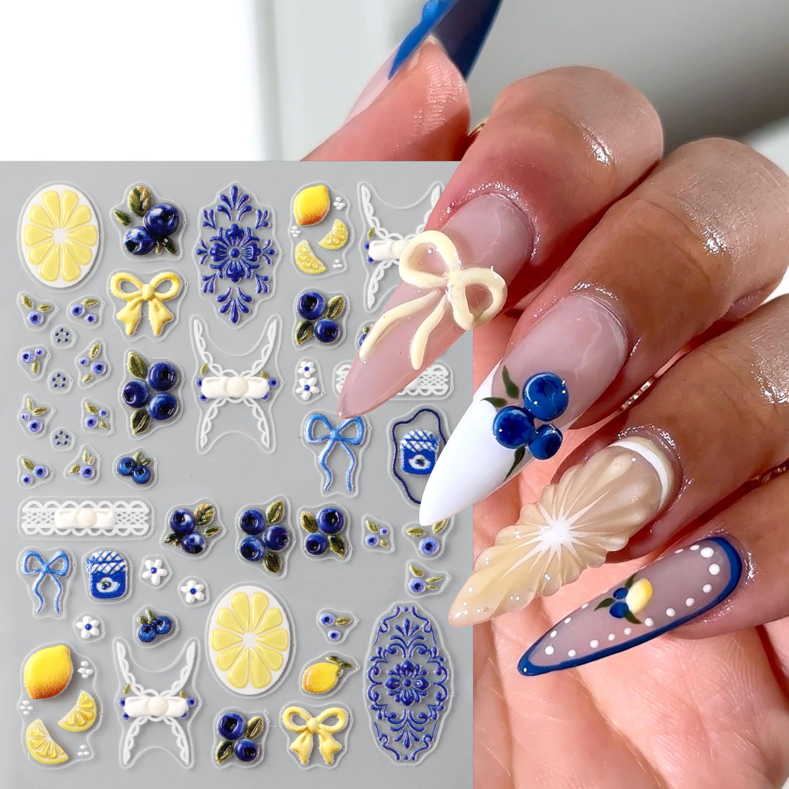 SHUXILIN stickers on natural nails showcasing quick DIY beauty