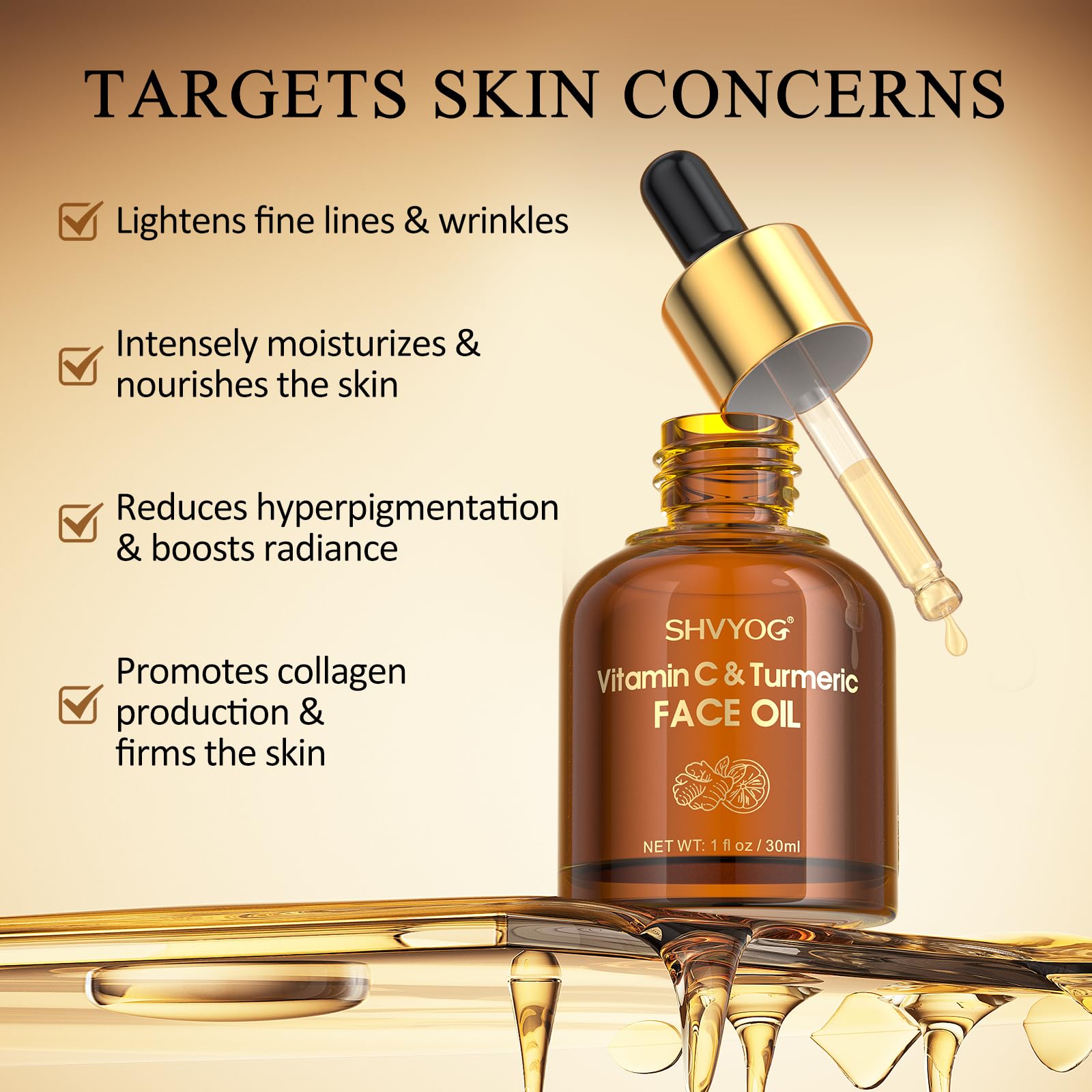SHVYOG light-proof glass bottle detail protecting ingredient potency