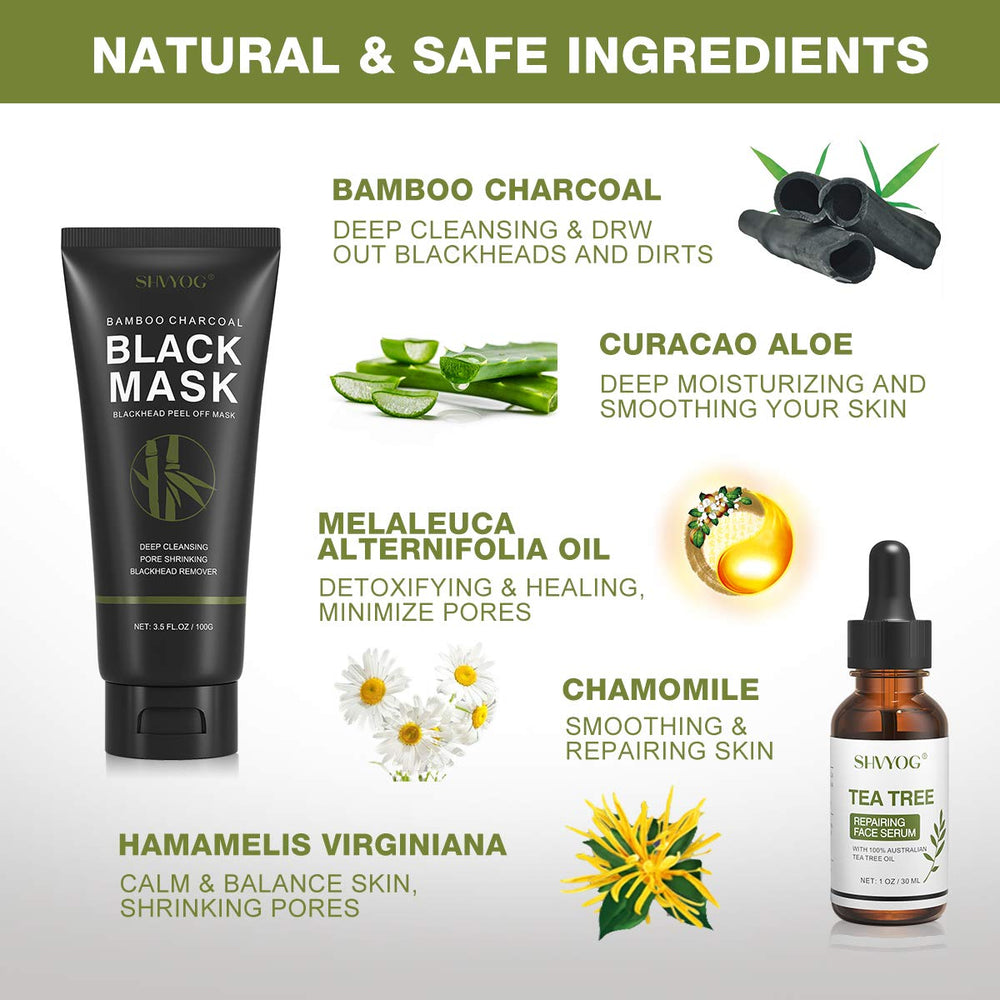 SHVYOG close-up of charcoal mask tube illustrating smooth application