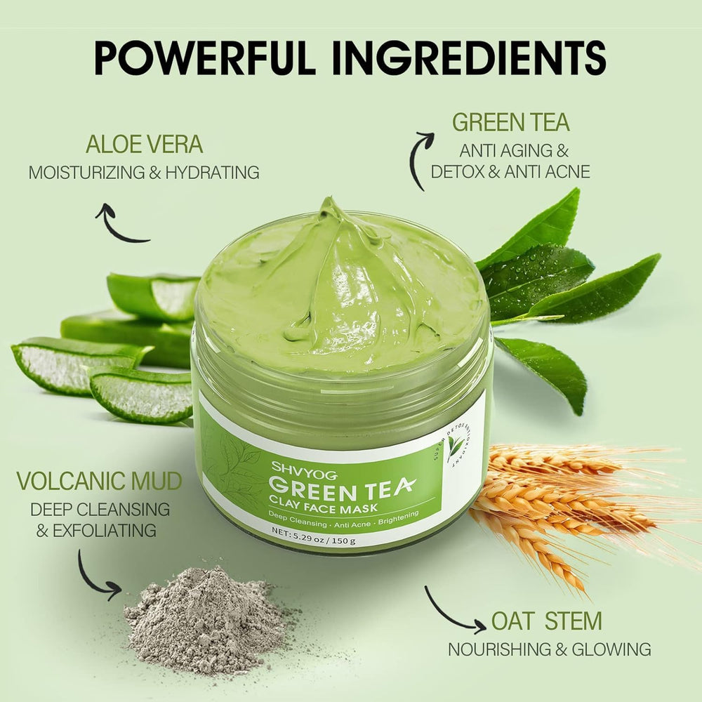 SHVYOG close-up clay texture revealing smooth spreadable mask