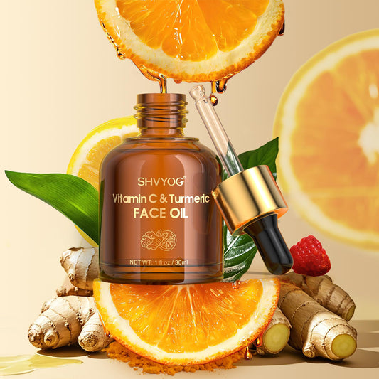 SHVYOG dropper dispensing vitamin C turmeric oil for precise use