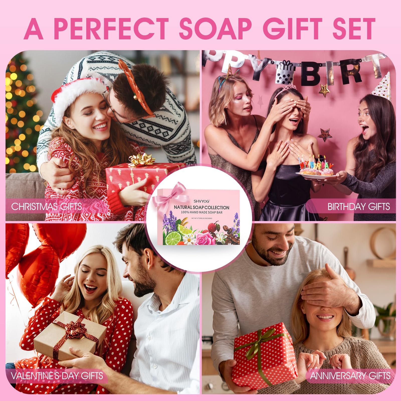 SHVYOG gift box opened lifestyle image highlighting ready-to-give appeal