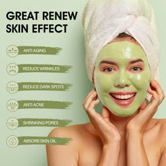 SHVYOG model applying mask on cheek demonstrating even coverage