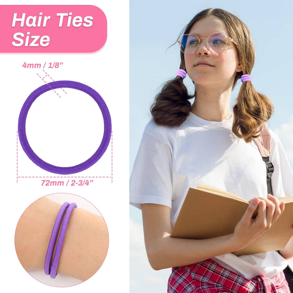 shynek colorful hair ties arrayed to show color variety for styling