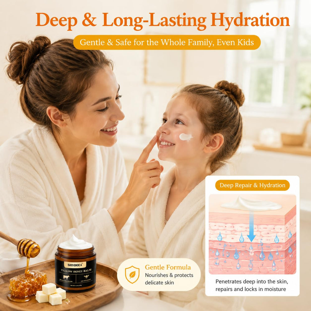 SHYOOEA raw honeycomb ingredient shot highlighting natural humectant benefit