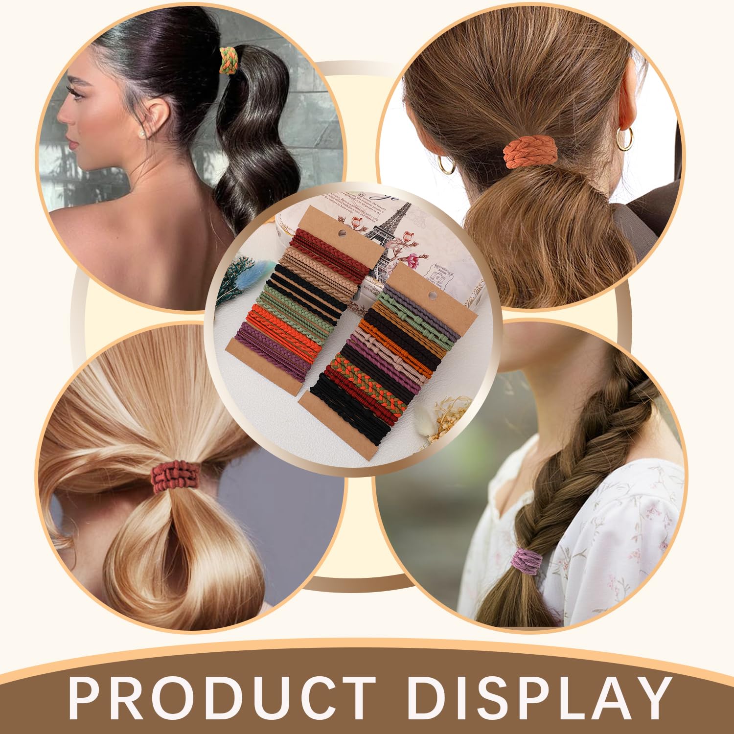 SIADEE hair ties worn as wrist bracelets, stylish ready-to-use benefit