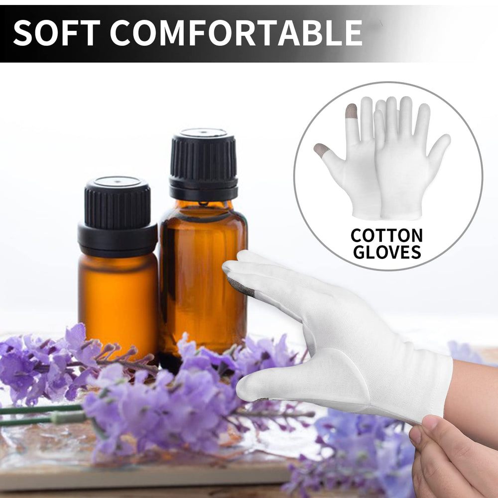 Sibba gloves with cream applied illustrating treatment retention