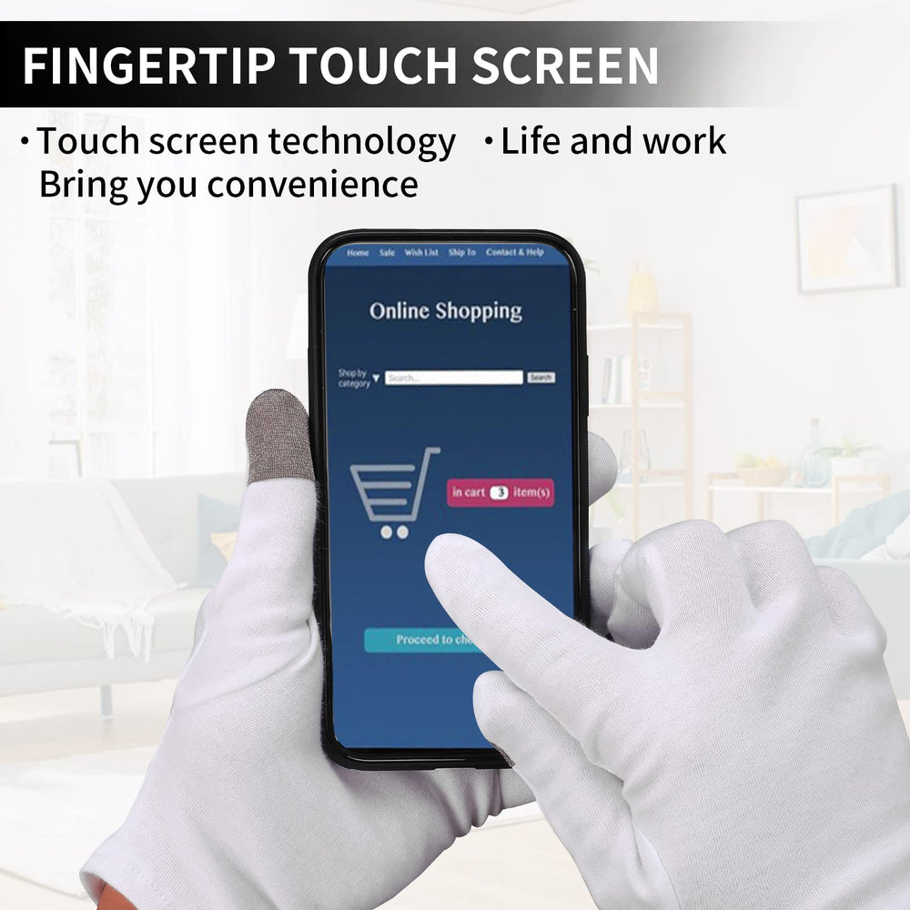 Sibba gloves worn while using phone for multitasking convenience