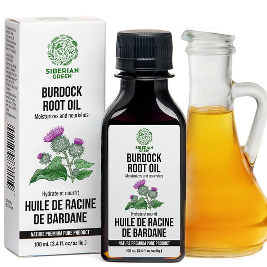 Siberian Green oil pouring close-up showing smooth lightweight texture