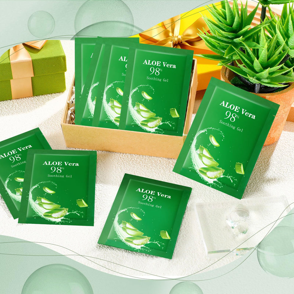 Siifert clear aloe gel being smoothed on skin for quick soothing