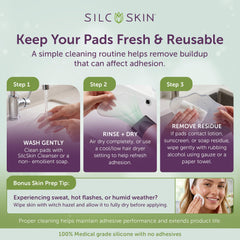 Silc Skin in a bedside nighttime routine suggesting overnight wear benefits