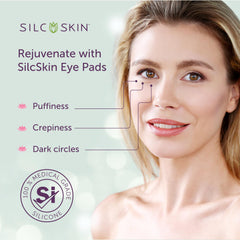 Silc Skin single silicone eye pad close-up highlighting thin profile