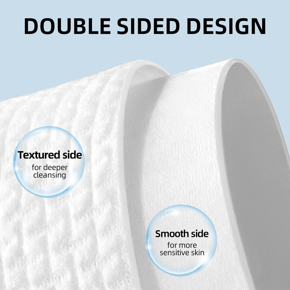 SilkenVive towel in hand showing 25x30cm size for full-face coverage